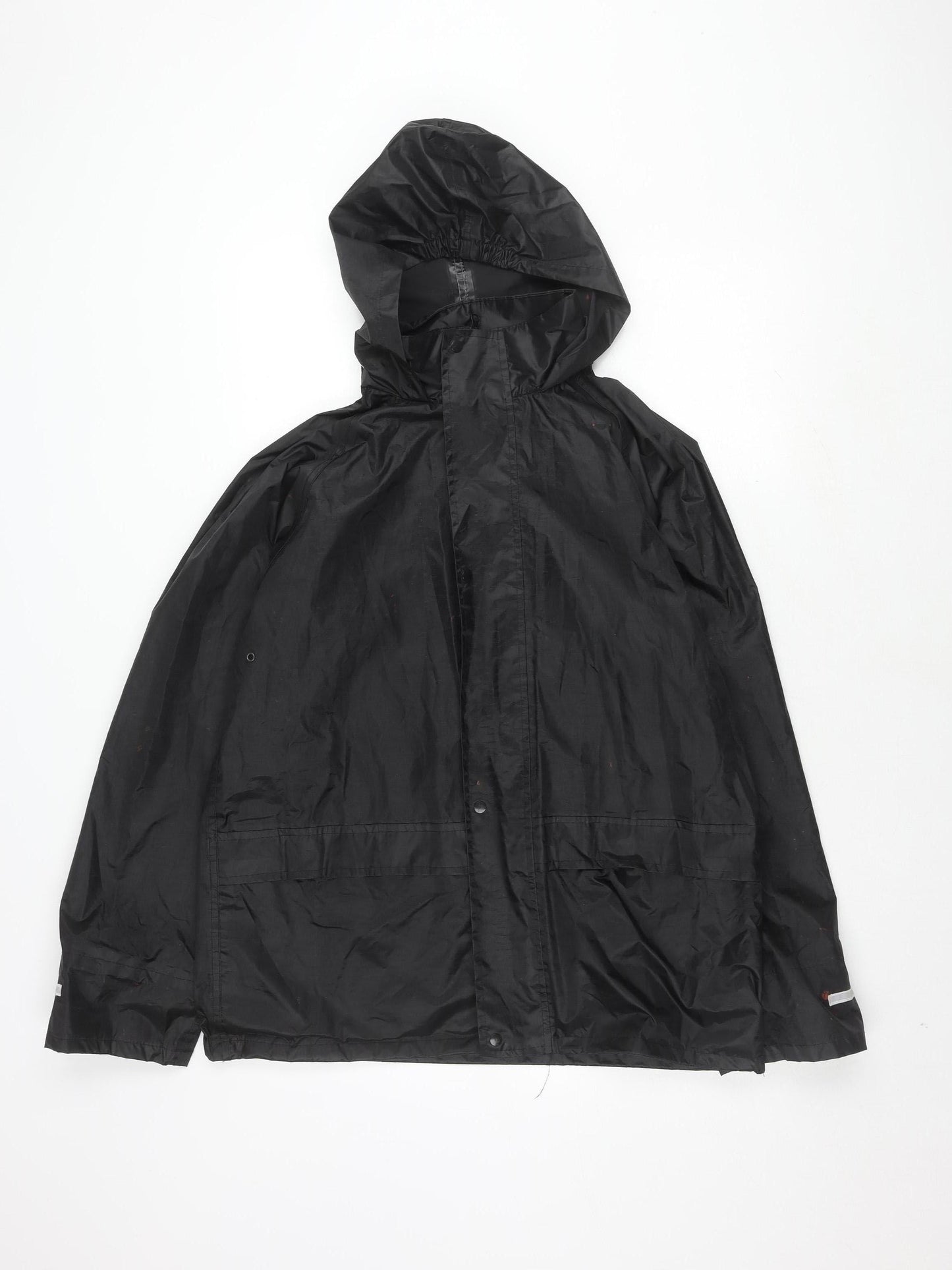 Result Core Men’s Black S Rain Coat, Hooded, Lightweight