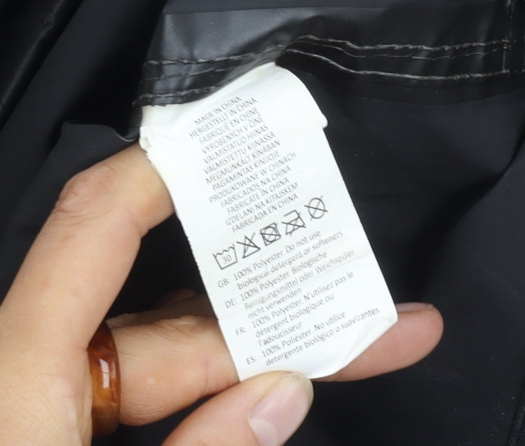 Result Core Men’s Black S Rain Coat, Hooded, Lightweight