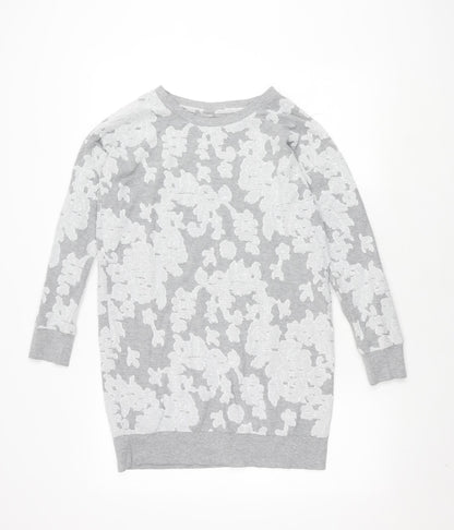 Next Women's Grey Petite Long Sleeve Jumper
