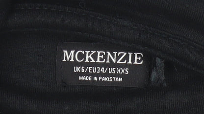McKenzie Men's Black XS Pullover Hoodie with Logo