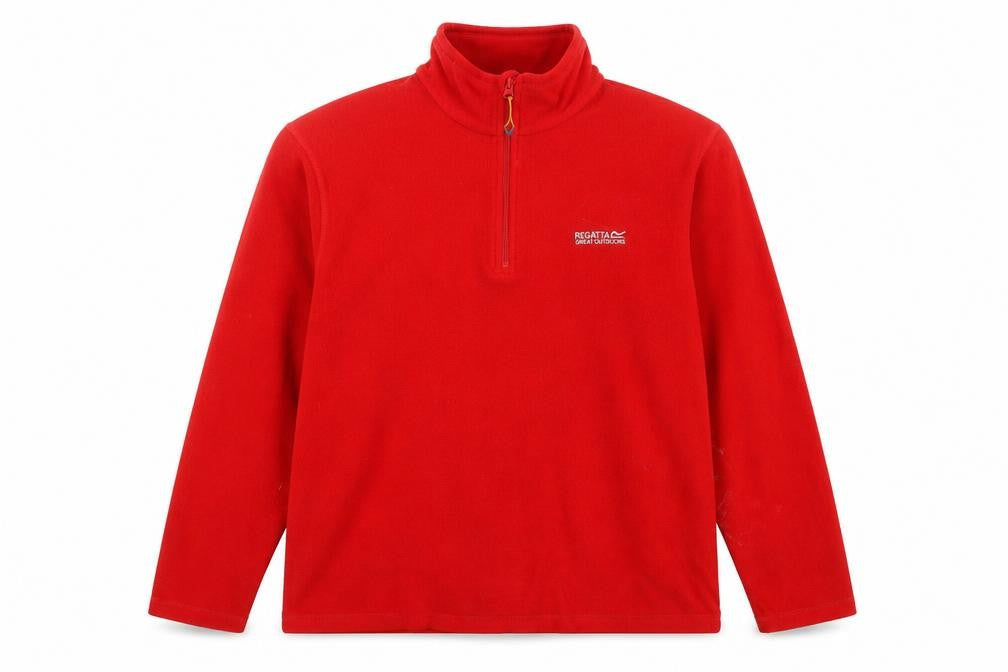 Regatta Men's Red Fleece Pullover L 1/4 Zip