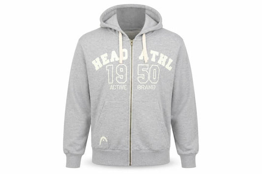 HEAD Men's Grey Full Zip Hoodie Size M