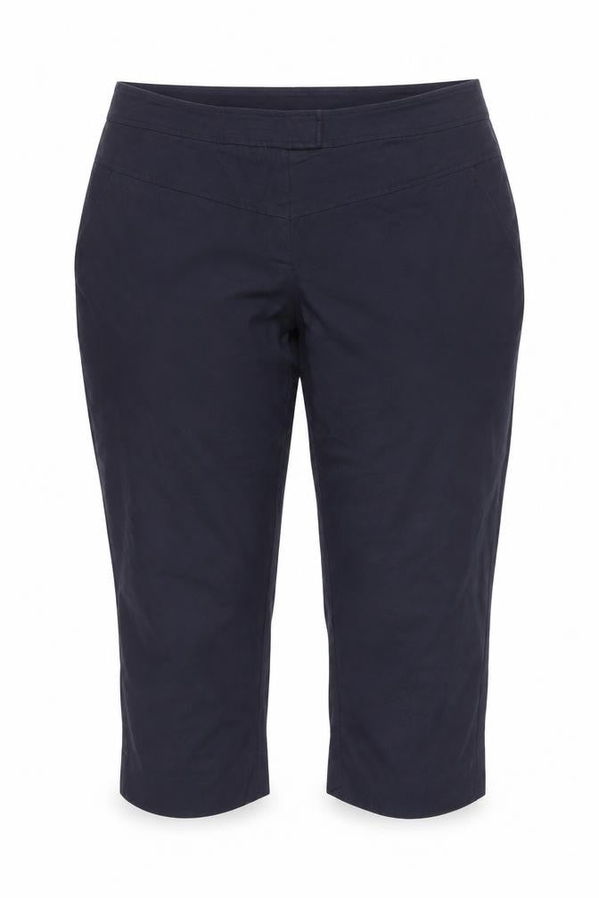 Reiss Women Blue Capri Trousers Size 10 Regular Pockets