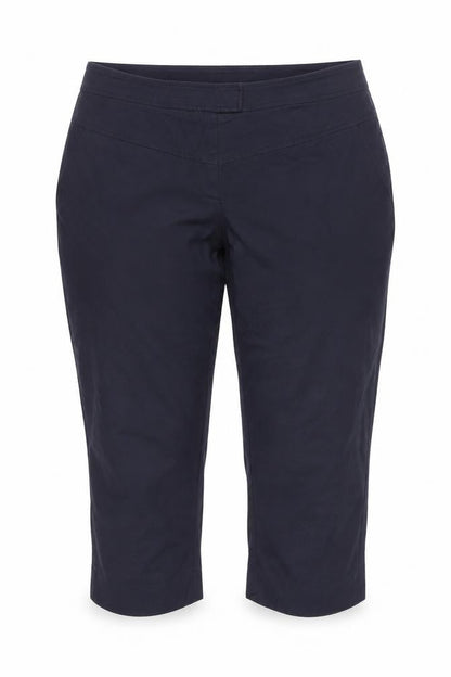 Reiss Women Blue Capri Trousers Size 10 Regular Pockets