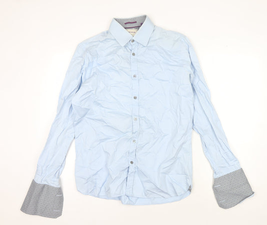 Ted Baker Men's Blue Button-Up Shirt Size 15.5