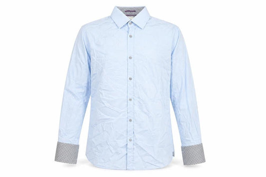 Ted Baker Men's Blue Button-Up Shirt Size 15.5