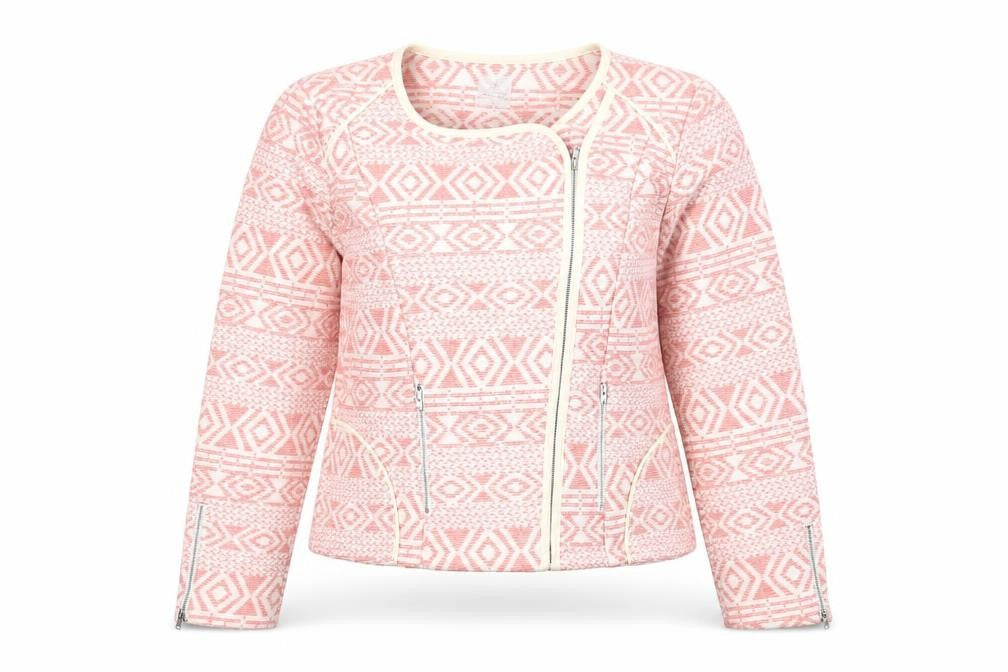 Culture Women's Pink Geometric Jacket Size 8