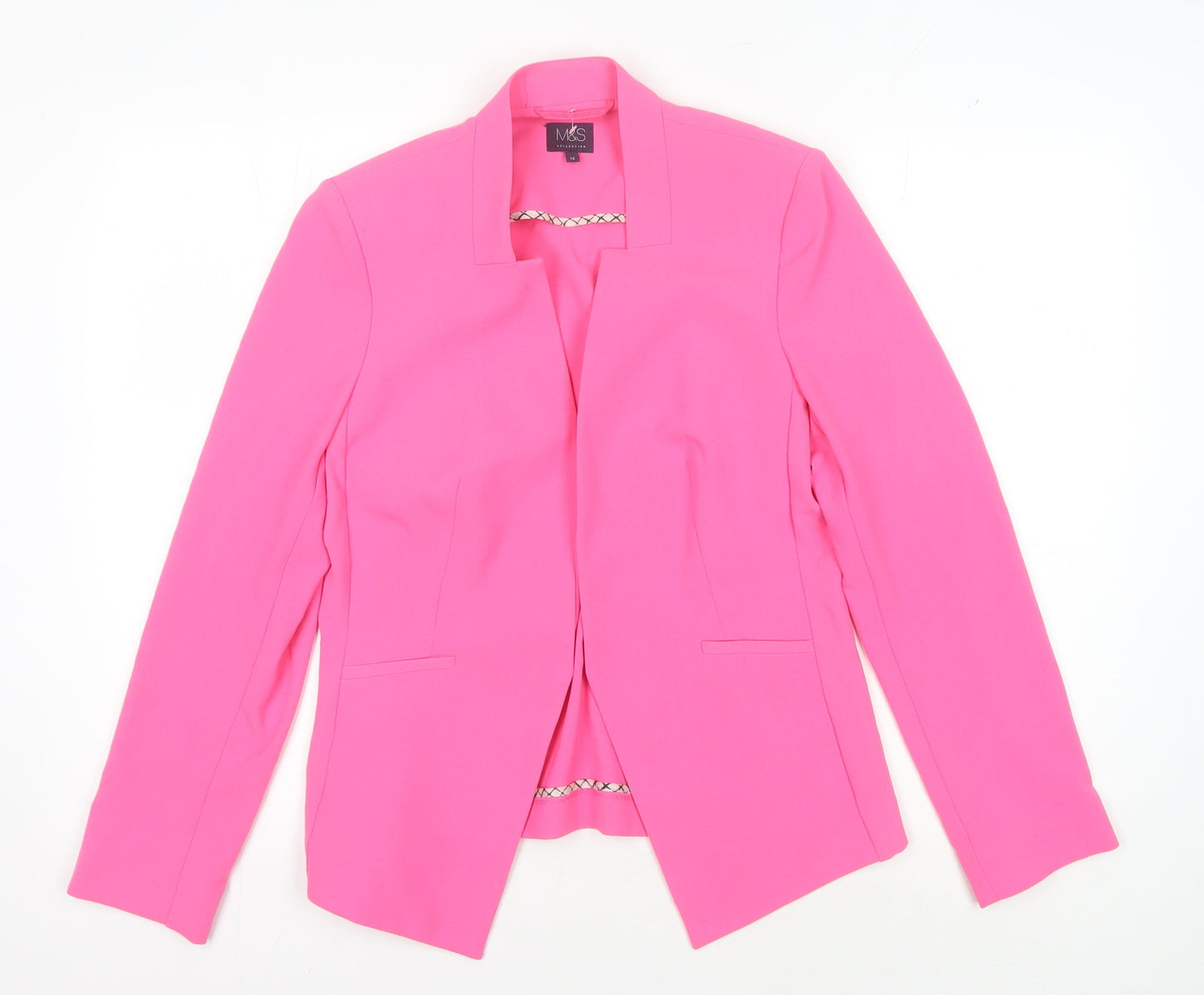 Marks and Spencer Women's Pink Blazer Size 12
