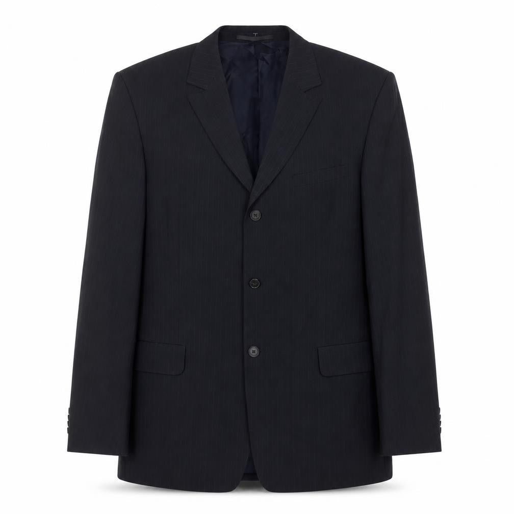 Mexx Men's Blue Striped Blazer Jacket Size UK 42