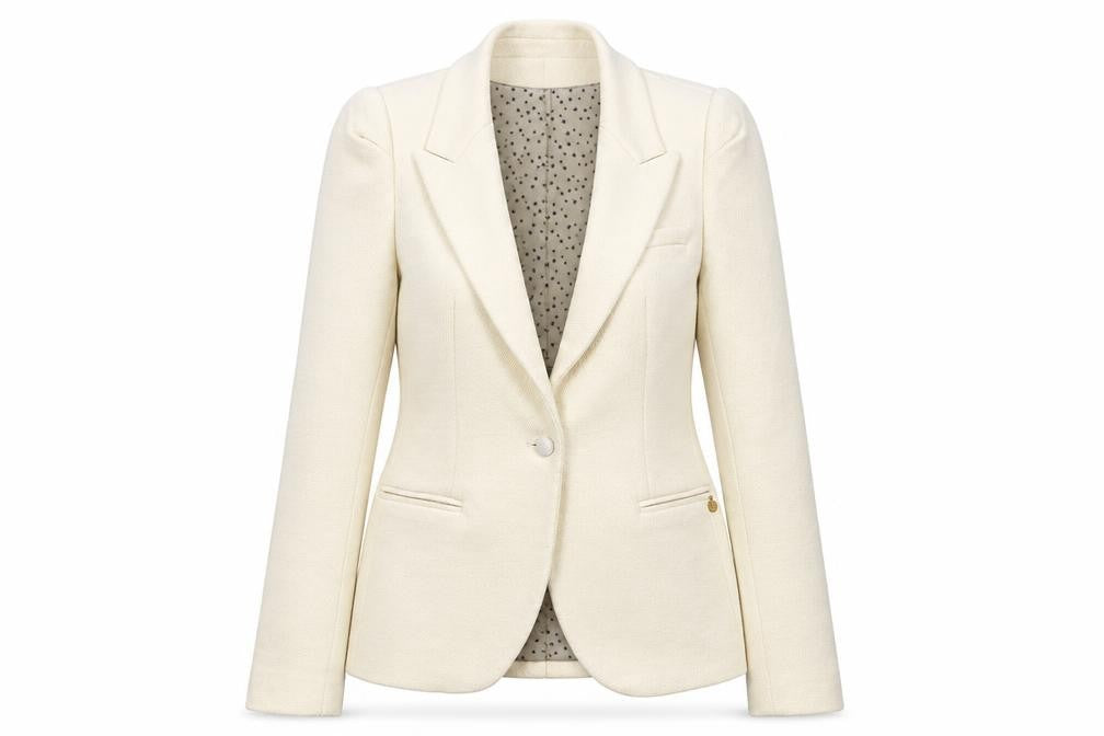 Maison Scotch Women’s Beige Blazer, Size 4, Business Wear
