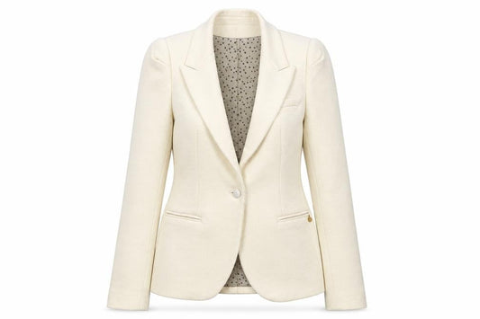 Maison Scotch Women’s Beige Blazer, Size 4, Business Wear