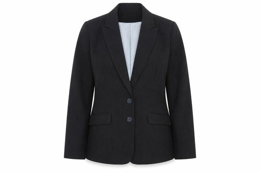Debenhams Women's Black Pinstripe Blazer Size 14