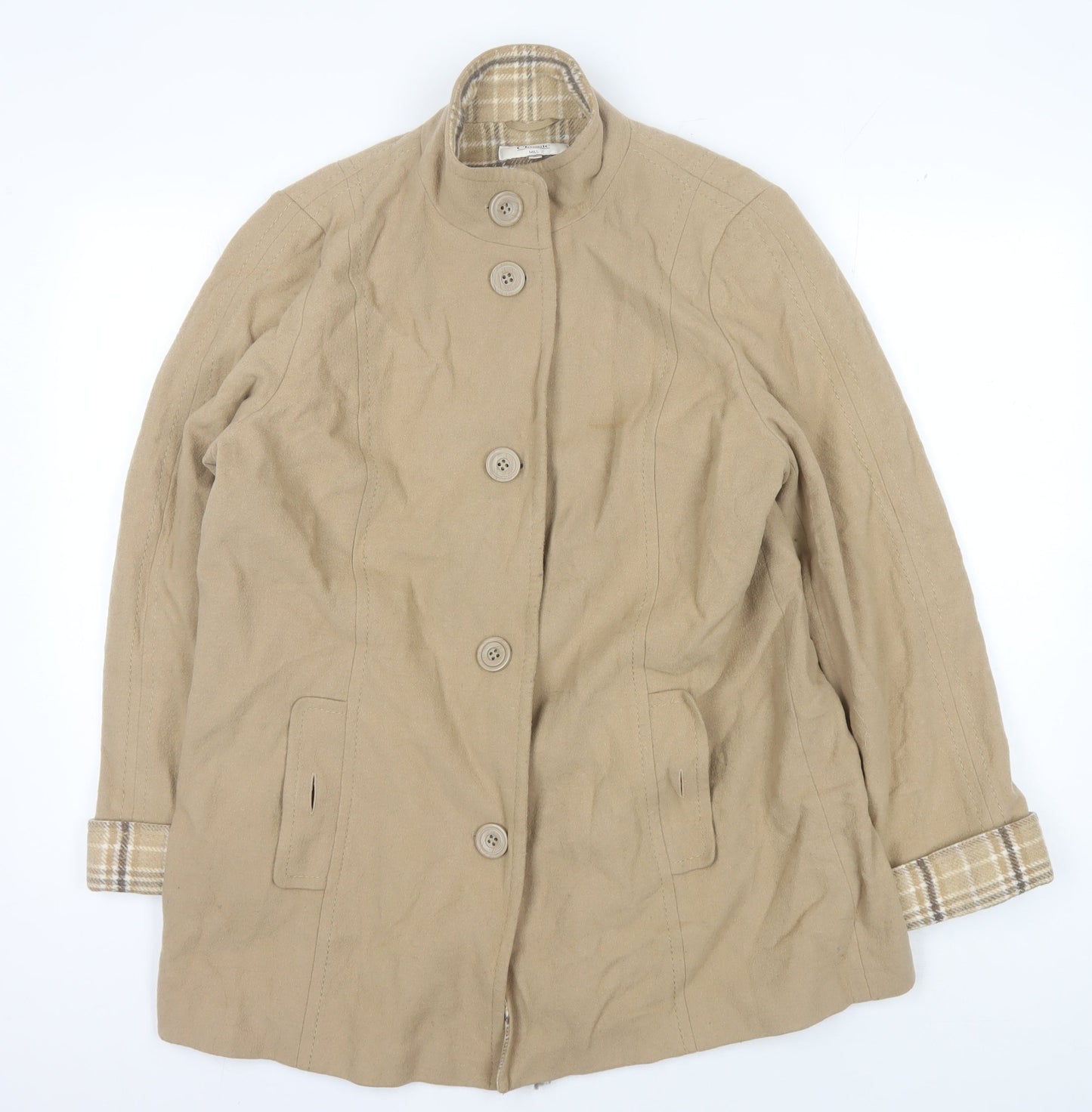 Marks and Spencer Women’s Beige Wool Blend Coat