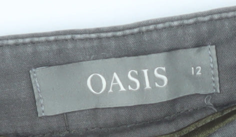 Oasis Women's Grey Trousers Size 12
