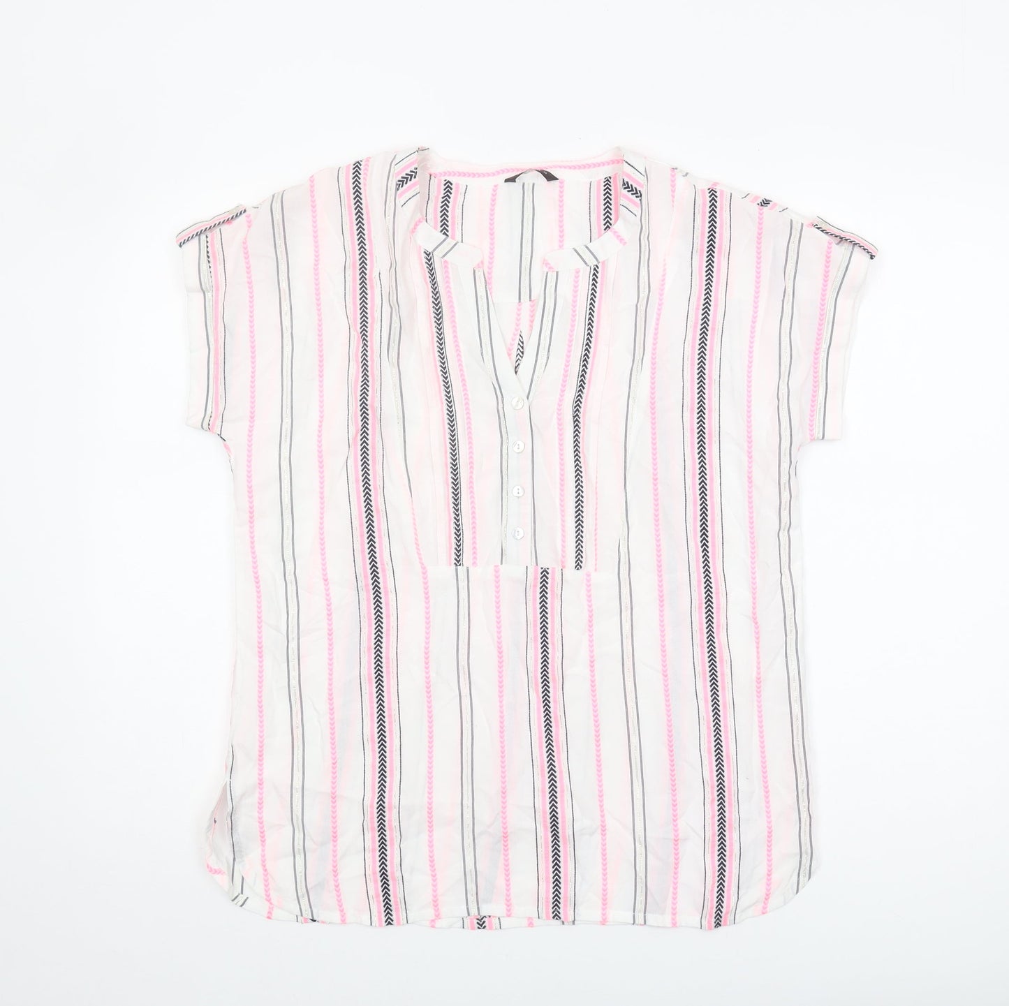 Roman Women's Multicoloured Striped Shirt Size 12