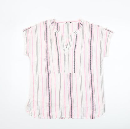 Additional front view of Roman Women's Multicoloured Striped Shirt, size 12
