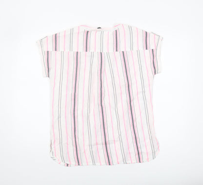 Back view of Roman Women's Multicoloured Striped Shirt, size 12
