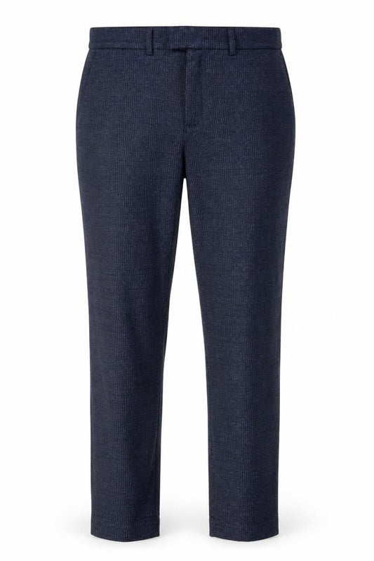 River Island Men's Blue Check Trousers, Size 30
