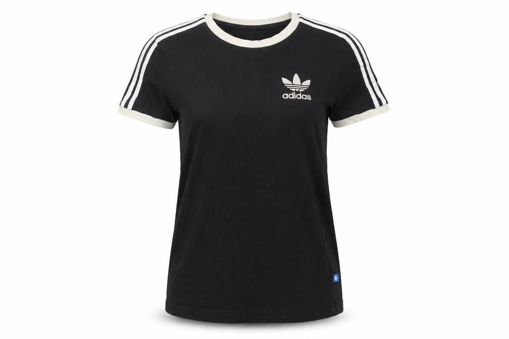 Adidas Women's Black Ringer T-Shirt Size 4
