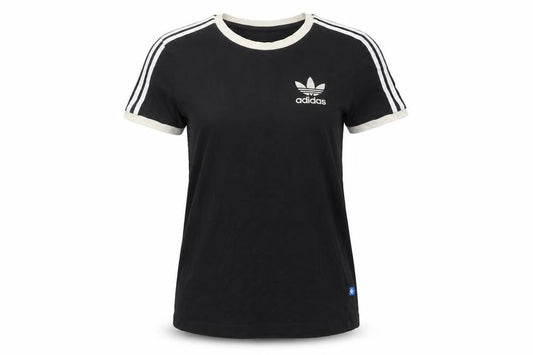 Adidas Women's Black Ringer T-Shirt Size 4