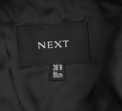 Next Men's Black Blazer Size 36R Regular Fit