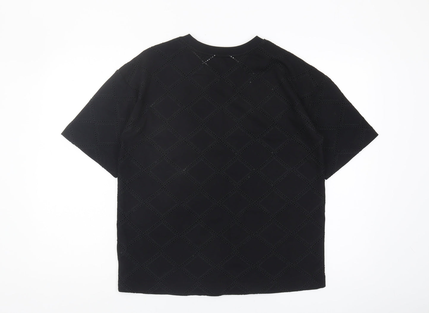 Marks and Spencer Women's Black T-Shirt Size 10