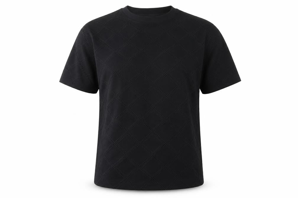 Marks & Spencer Black Geometric T-Shirt Size 10