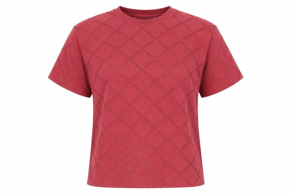 Marks & Spencer Red Argyle Women's T-Shirt Size 10