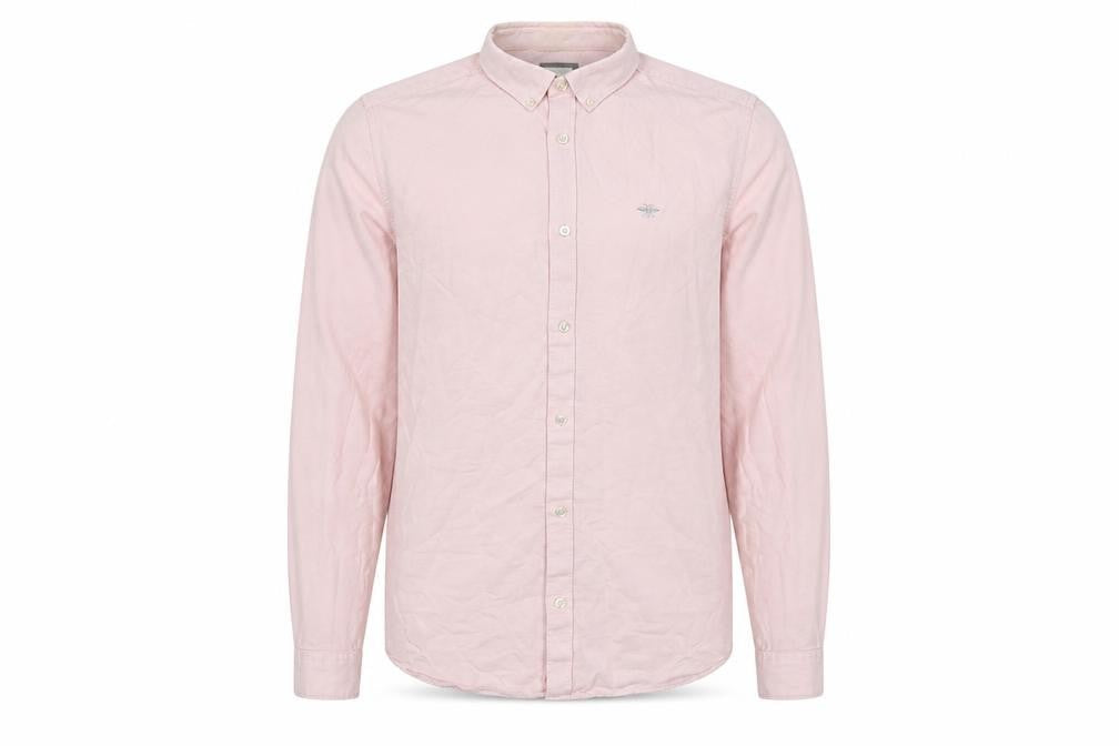 River Island Men's Pink Button-Up Shirt, Medium