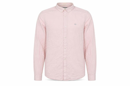 River Island Men's Pink Button-Up Shirt, Medium
