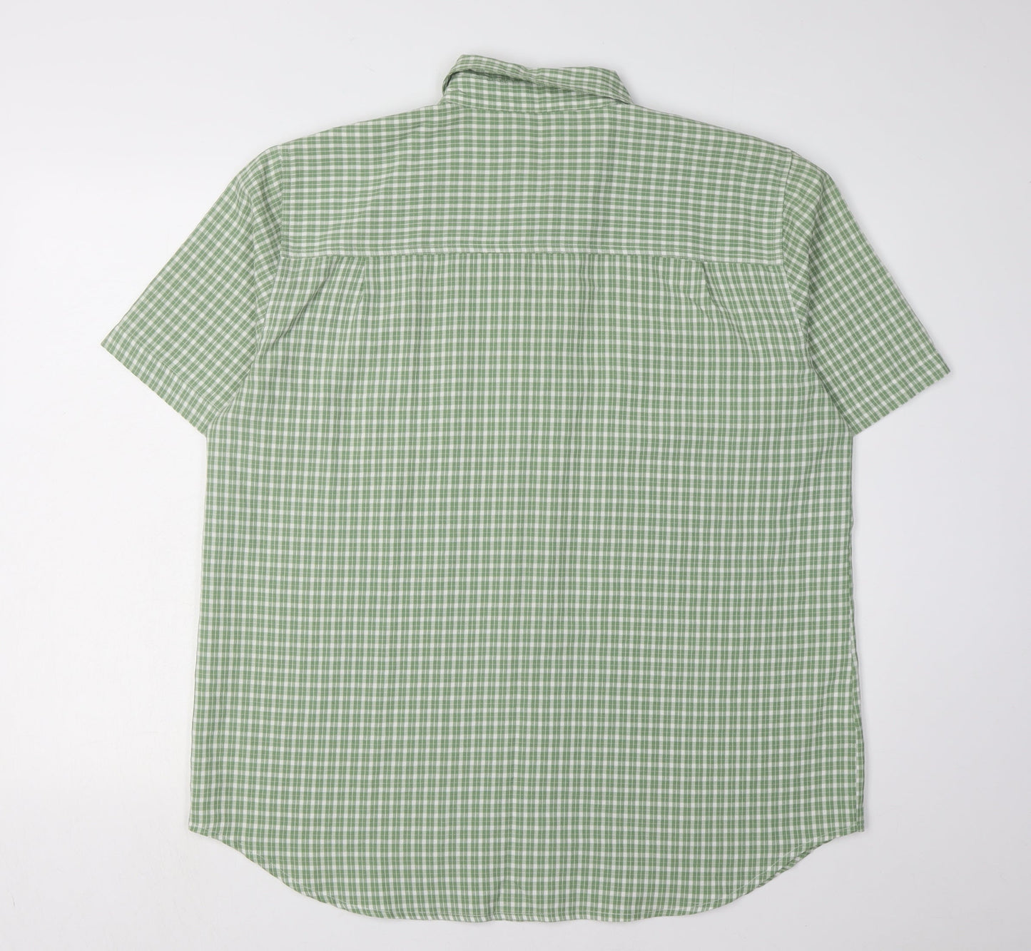 Joie de Vivre Women's Green Check Button-Up Shirt Size 18