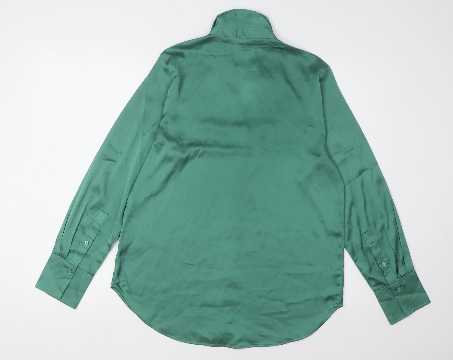 H&M Green Button-Up Shirt for Unisex Adults S