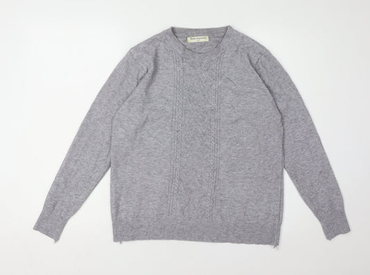 Moda impresion Women's Grey Pullover Jumper L