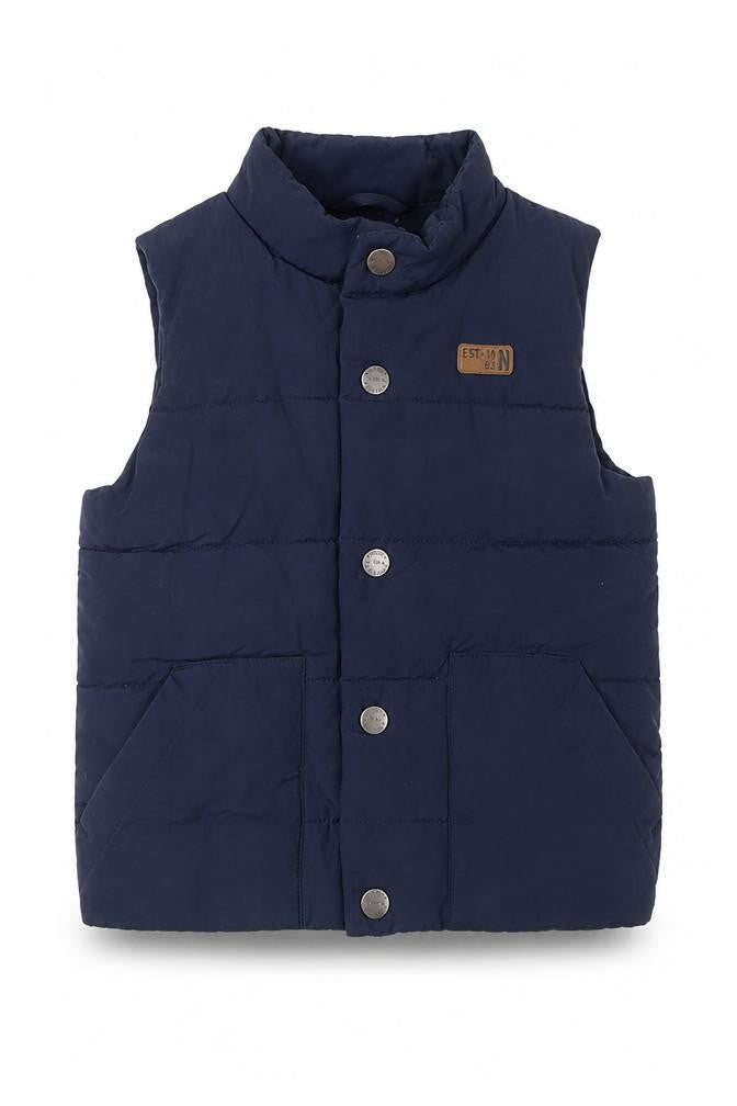 Next Boys Blue Padded Vest Jacket 2 Years Sleeveless