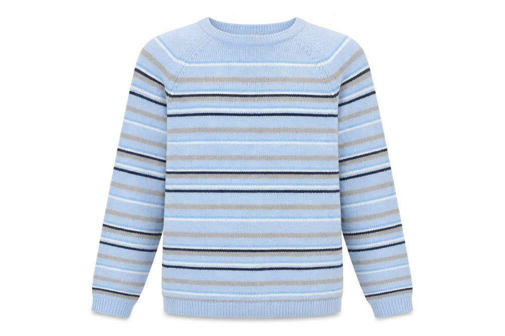 Berkertx Women’s Blue Striped Jumper Size 10-12