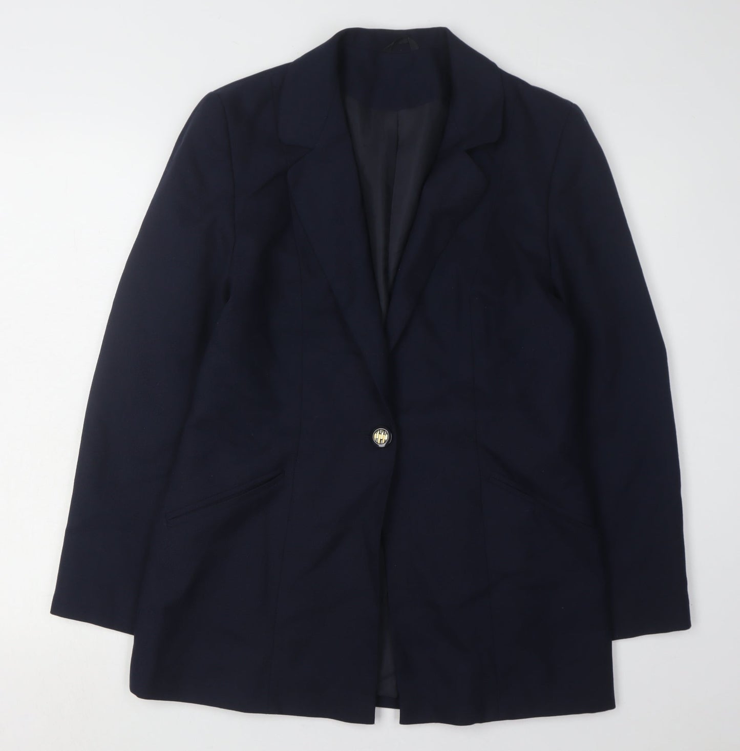 Berketex Women's Blue Blazer, Size 12, Single-Breasted