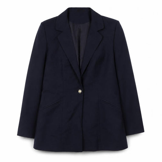 Berketex Women's Blue Blazer, Size 12, Single-Breasted