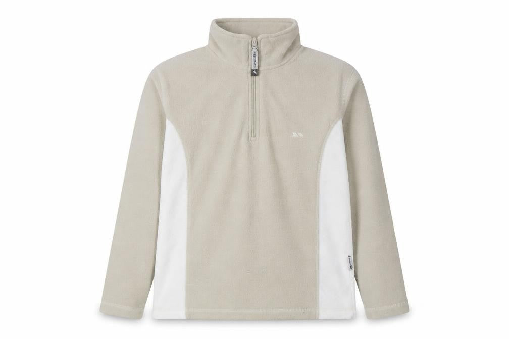 Trespass Boys Beige 1/2 Zip Fleece Sweatshirt L