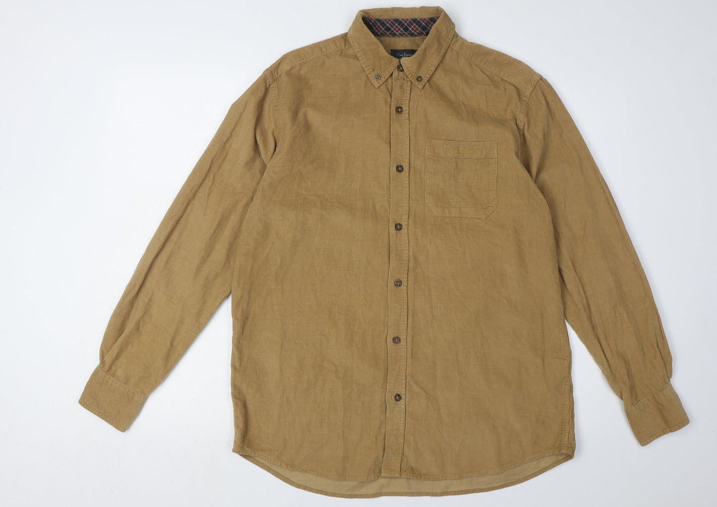 Pierre Cardin Men's Brown Regular Fit Long Sleeve Shirt