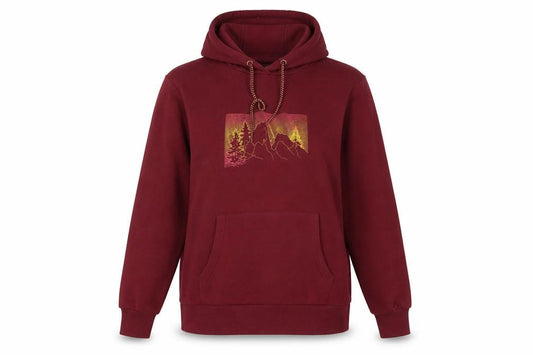 Mountain Warehouse Unisex Red Hoodie, Size 10, Nature Print