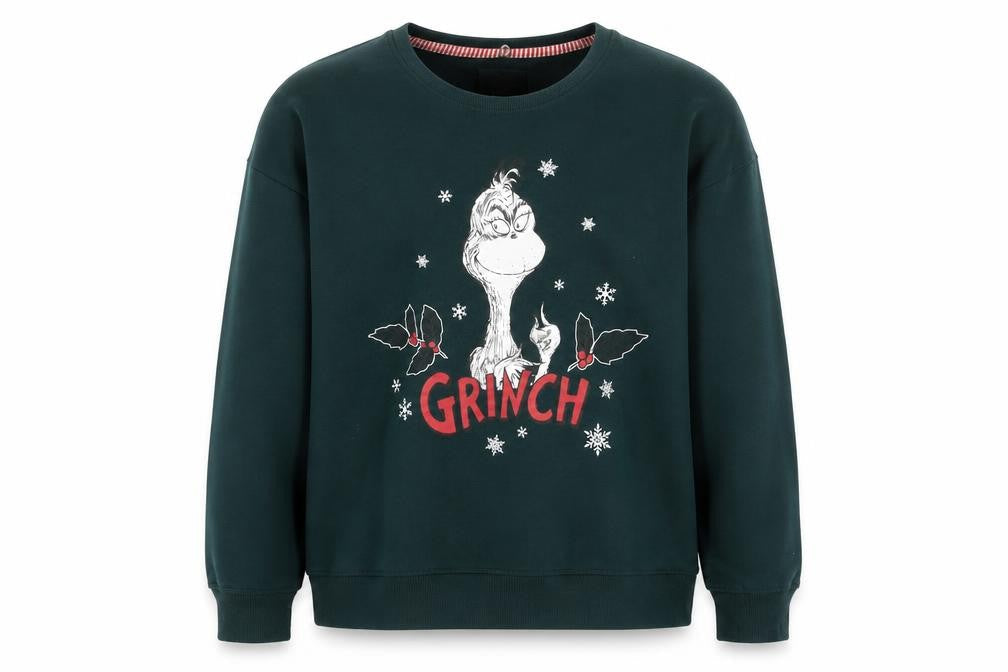 Dr. Seuss Green Grinch Pullover Sweatshirt - Medium