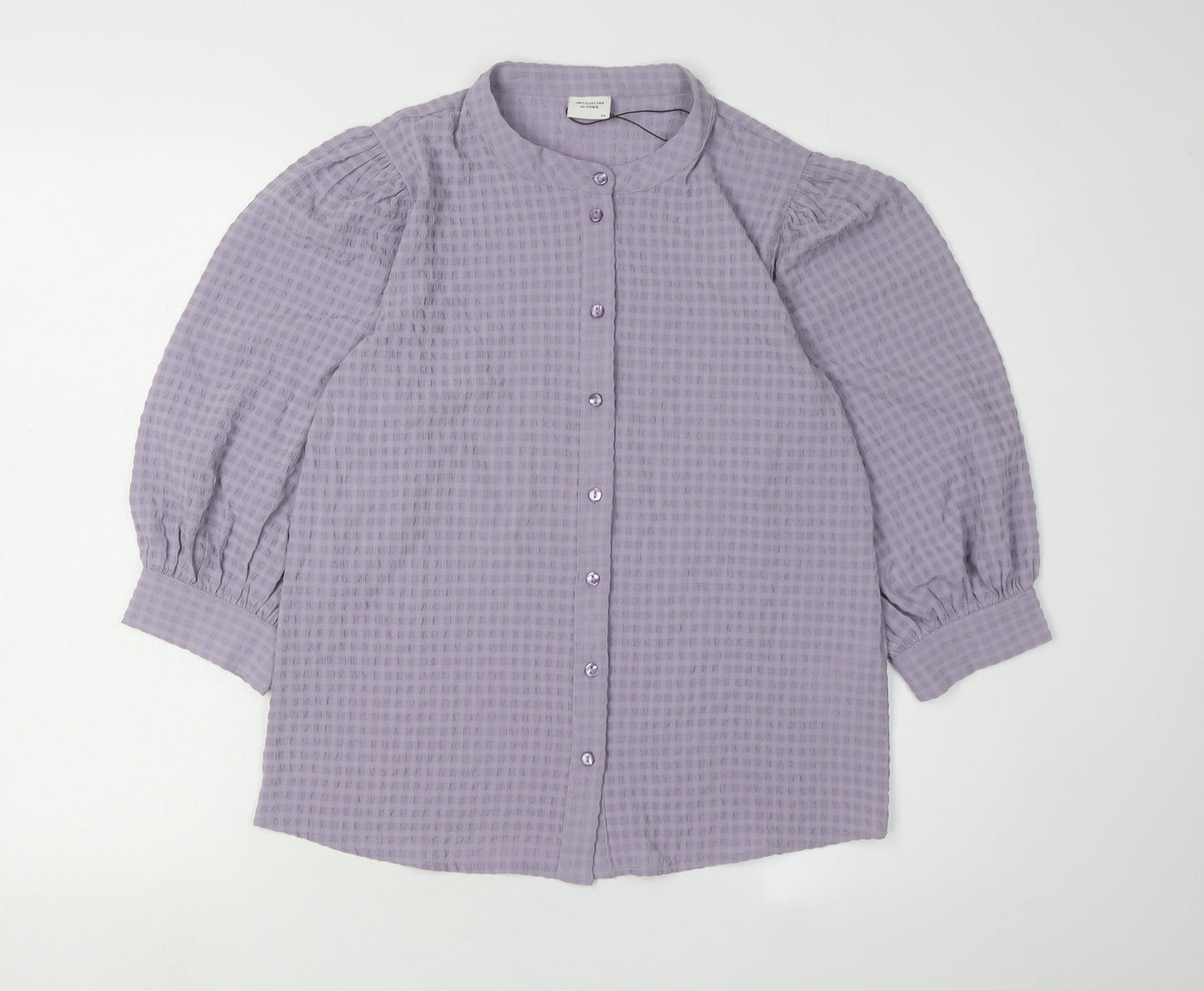 Jacqueline de Yong Purple Women's Button-Up Size 6