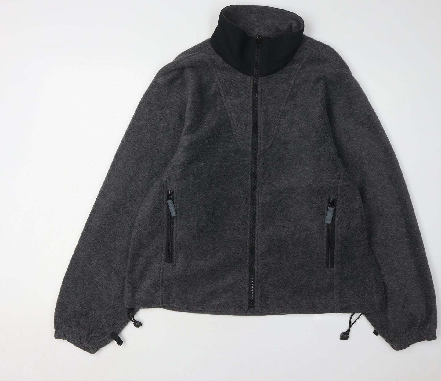 ICEPEAK Unisex Grey Fleece Jacket L Casual Outdoor