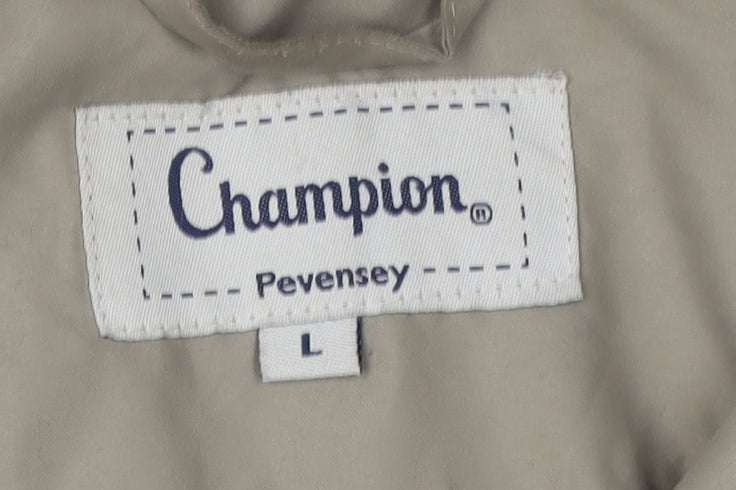 Champion Men's Beige Military Jacket Size L