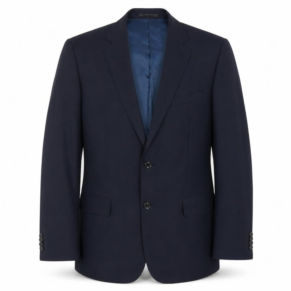 T.M. Lewin Men's Blue Wool Blazer, Size 40R, Formal Jacket