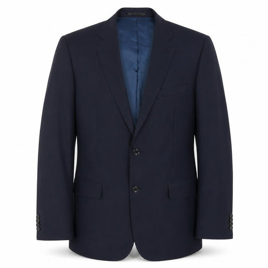 T.M. Lewin Men's Blue Wool Blazer, Size 40R, Formal Jacket
