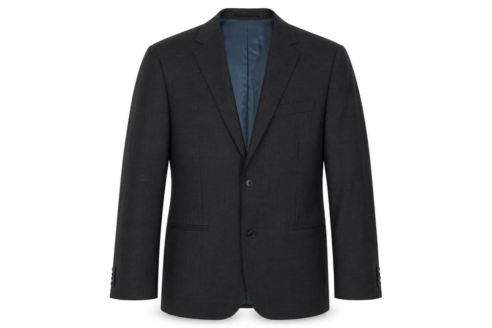 T.M. Lewin Men's Grey Wool Blazer 40R Regular Fit