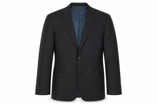 T.M. Lewin Men's Grey Wool Blazer 40R Regular Fit