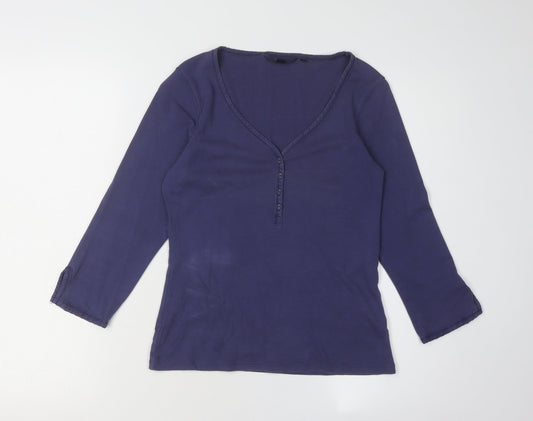Boden Women's Purple T-Shirt Size 10 Regular Fit