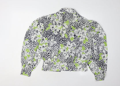 Jacques Vert Floral Blouse, Women's Size 12, Collared, Long Sleeve